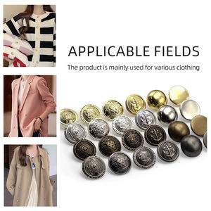 Factory High Quality <strong>Metal</strong> <strong>Button</strong> Engraved Gold Logo Custom <strong>Metal</strong> Dome Shank Sew <strong>Buttons</strong> for Clothes Accessories - Product Image 6