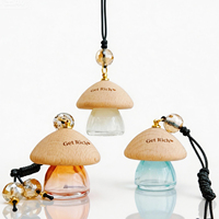 Bouteilles de parfum pour voiture en verre en forme de champignon, 5 ml, vides, pour diffuseur de parfum suspendu