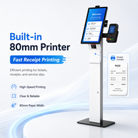 Kiosque de commande automatique 15,6'' 21,5'' 23,8 pouces, écran numérique Android Windows, machine de commande automatique, paiement sans argent liquide NFC