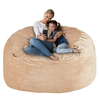 Couleurs personnalisables, décontracté et portable, pouf individuel, canapé-lit pour chambre à coucher, salon, canapé paresseux en velours