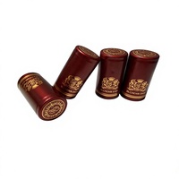 Capsules rétractables personnalisées avec logo en relief pour bouteilles de vin, manchon en aluminium, bouchon ROPP facile à ouvrir, bouchon en aluminium jetable