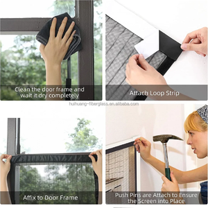 Hiện Đại Tự Động Từ Cửa Rèm Tay Miễn Phí Chống Muỗi Bay Màn Hình Cho Ngoài Trời Nhà Và Khách Sạn Sử Dụng - Product Image 6