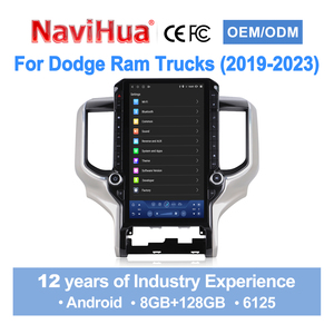 NaviHua 13.1" Tesla Screen for Dodge RAM 2019 2023 Tesla Style Vertical Screen Car <b>Stereo</b> Multimedia CarPlay DSP Head unit - Product Image 2
