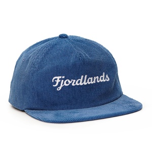 Custom 5 Panel Embroidery logo Unstructured Blue Snapback Hats Corduroy Caps - Product Image 3