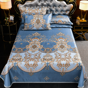 2024 mới hiện đại 3-mảnh <span class=keywords><strong>Comforter</strong></span> thiết lập in băng lụa <span class=keywords><strong>Mat</strong></span> kiểu dáng đẹp & phong cách mát Tấm - Product Image 4