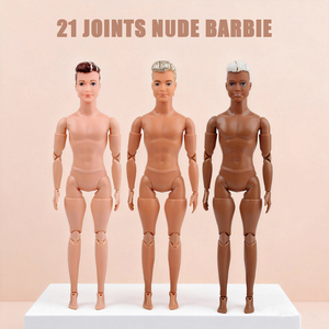 21個の可動関節を持つABSプラスチック製の男性ヌードドール、全身可動のスーパーモデルドール、関節付きの白い肌の男性ドール - Product Image 4
