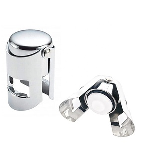 Tapón <span class=keywords><strong>de</strong></span> champán <span class=keywords><strong>de</strong></span> acero inoxidable con silicona <span class=keywords><strong>de</strong></span> grado alimenticio a prueba <span class=keywords><strong>de</strong></span> fugas Mantener fresco Adecuado Champagne <span class=keywords><strong>Cava</strong></span> Prosecco y Sparkl - Product Image 5