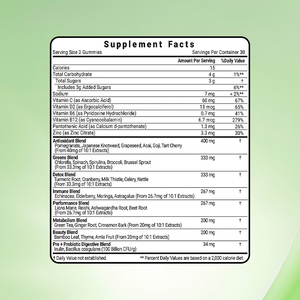 Suplementos Omega 3 6 7 9 y Suplementos Originales de Vitamina <span class=keywords><strong>B7</strong></span> D y Minerales, Superalimento Vegetariano, Gomitas Diarias Super Verdes - Product Image 2