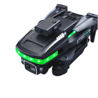 S162 UAV 4K double caméra RC drones Led Flash lumière infrarouge évitement d'obstacles quadrirotor Mini Drone pliable
