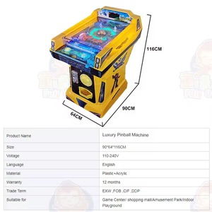 Nhà máy đồng tiền hoạt động trẻ em pachinko máy chống lại pinball trò chơi máy <span class=keywords><strong>Arcade</strong></span> trò chơi máy để bán - Product Image 5