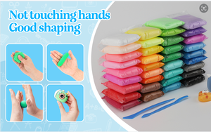Siwei unisex 24pcs không khí khô <span class=keywords><strong>Polymer</strong></span> đất sét Kit DIY Slime & playdough mô hình dễ dàng-to-sử dụng cung cấp loại Kit - Product Image 5