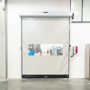 Scellage de <span class=keywords><strong>porte</strong></span> automatique en PVC à grande vitesse <span class=keywords><strong>Porte</strong></span> à fermeture à glissière à enroulement rapide Portes rapides à fermeture à glissière auto-réparatrices pour l'usine alimentaire certifiée CE - Product Image 1