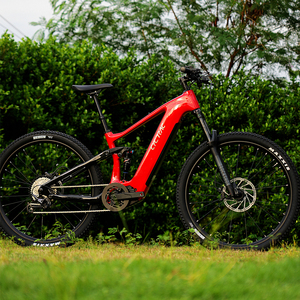 Bicicleta de Montaña 29er EM10 de Fibra de Carbono con Suspensión Completa, Motor Central M560 de 500W 48V y 12 Velocidades, Bicicleta Eléctrica para Adultos - Product Image 1