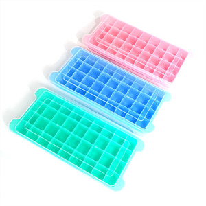 Ice Cube Tray Mold 24 Compartment With Lid Rectangle Household Refrigerator Use - Product Image 5