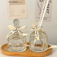Diffuseur de parfum pour la maison en gros, flacon de diffuseur de parfum en verre personnalisé de 100 ml, diffuseur de parfum à roseaux