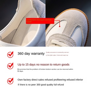 Sneakers Unisex Stile GAT Personalizzate OEM ODM, Scarpe Casual Basse in Pelle Bianca e Camoscio, Suola in Gomma, Sneaker Retrò alla Moda - Product Image 4