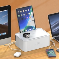 LDNIO SN5310W Regleta de Viaje Eléctrica con 5 Tomas de Corriente EU/UK, Extensión Universal con Puerto USB y Protector de Sobretensión
