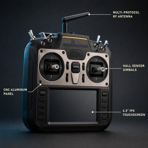 RadioMaster TX16S Transmisor RC de Código Abierto de 16 Canales con Pantalla Táctil de 4.3 Pulgadas, Gimbals con Sensor HALL, Multiprotocolo 4 en 1, TBS CRSF - Product Image 3