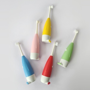 Brosse à dents électrique pour enfants, design canard de dessin animé, bon marché, avec poils doux, écran LED, étanche, rechargeable - Product Image 5