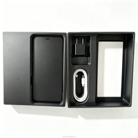 Plateau en PS noir certifié RoHS, écologique, pour emballage universel de téléphones portables, insert intérieur