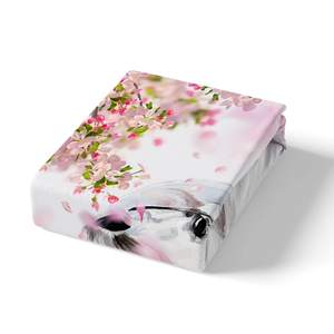 <strong>Horse</strong> Bedding Chic Cherry Blossom Comforter <strong>Cover</strong> Boys Teens White <strong>Horse</strong> <strong>Duvet</strong> <strong>Cover</strong> Wild Animal <strong>Horse</strong> Western Farmhouse Style - Product Image 4