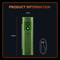 Lampe torche LED portable EDC COB AA ultra-lumineuse 1000+ Lumens, étanche IP65, rechargeable USB, en alliage d'aluminium, faisceau spot, pour camping et plongée