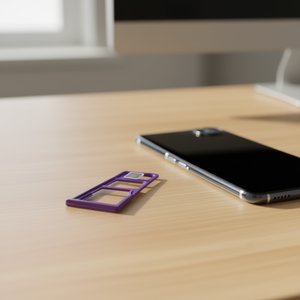 Vassoio SIM viola per Samsung Galaxy A22 4G A225 - Product Image 3