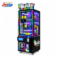 Joyplay Arcade Brick Stacker Game Machine, machine de jeu commerciale à monnayeur avec récompenses, jeu de compétences de construction de blocs