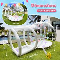Tente Dôme Igloo Gonflable en PVC - Taille et Couleur Personnalisables, Garantie 3 Ans, pour Camping Extérieur et Fête de Mariage