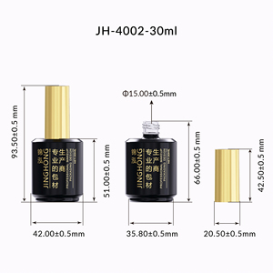 30ml 1oz mat taban kat oluşturucu jel için oje şişesi renkli boş jel konteyner kozmetik ambalaj - Product Image 6