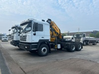 Truk Traktor Bekas Shacman 6x4 Heavy Duty 10 Roda Diesel dengan Kursi Suspensi Udara dan Kamera Belakang