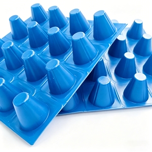 Système de drainage extérieur en plastique de haute qualité <span class=keywords><strong>pour</strong></span> jardin et <span class=keywords><strong>terrasse</strong></span> – Polyéthylène haute densité <span class=keywords><strong>pour</strong></span> protéger le gazon, installation facile - Product Image 1