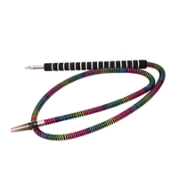 WEIPU Fourniture transfrontalière d'accessoires de narguilé arabe, tube ondulé coloré, tuyau de narguilé à poignée en métal de 1.8m