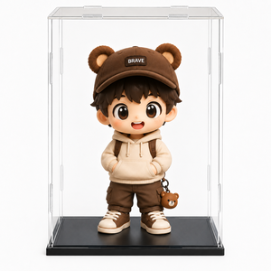 Vitrine en acrylique pour objets de collection, facile à assembler, boîte de présentation transparente en acrylique pour figurines d'action, modèles <span class=keywords><strong>Lego</strong></span>, poupées, jouets - Product Image 1