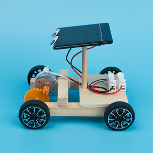 Un-Assembly DIY Control de voz inalámbrico Racing Car Kit Kids Wood Model Set para preescolar Ciencia e ingeniería Educación - Product Image 3