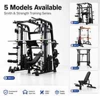 Machine Smith multi-stations pour la maison/usage commercial, banc de musculation, rack à squats, machine à fly, équipement de gym universel, matériau Q195, modèle J7022
