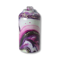 Bouteille de parfum Fabricant chinois Conception unique Logo Huile givrée Plat Rond Luxe Bouteille de parfum 100ml