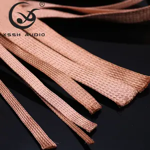 10MM expandable cable management sleeves YIVO XSSH DIY OEM audio copper Braided cable protection Sleeveing studio quality cover