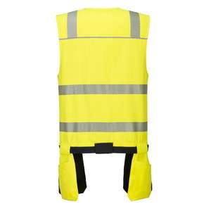 PORTWEST - PW308YBRXXL PW3 Clase 1 Chaleco de herramientas Amarillo/Negro-EAN 5036108355129 CHAQUETAS DE TRABAJO INVIERNO SOFTSHELL Y CHAQUETAS ACOLCHADAS - Product Image 2