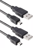 Harga grosir kabel pengisian daya USB A 2.0 male ke Mini B 5pin kabel ekstensi USB