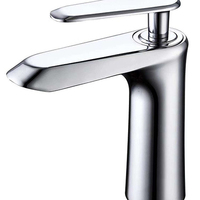 Robinets mélangeurs de lavabo à bas prix Robinets de salle de bain en alliage de zinc Robinet d'eau à poignée unique Mélangeur chaud et froid Robinet de lavabo de salle de bain