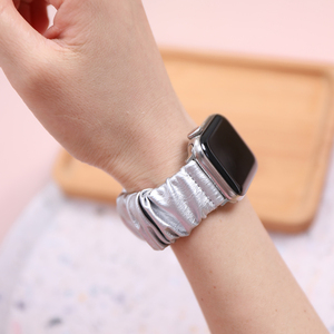 Bracelet de montre intelligente pour Apple Watch Series 9 Bracelet élastique en nylon avec <span class=keywords><strong>boucle</strong></span> et <span class=keywords><strong>scrunch</strong></span> - Product Image 4