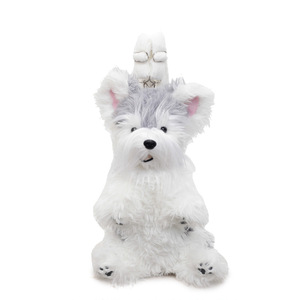 Sac à dos Schnauzer, sac à dos en peluche pour chien mignon, sac doux et confortable, cadeau pour petite amie, filles, voyage quotidien - Product Image 1