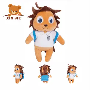 Cartoon orange hedgehog character toys plush animal toys