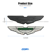Insignia de emblemas de coche de cola de capó de Metal para Aston Martin New Vantage emblemas de coche clásicos a prueba de agua de alta calidad