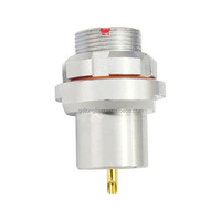 TT F Series Venta al por mayor CE ROHS Receptáculo de montaje en panel DBP DBPU 102 Z051 130 + Conector circular de 2 pines para audio y video
