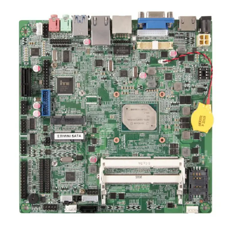 Precio de fábrica de Apollo Lake delgada MINI-ITX placa base Industrial HD-MI VGA o EDP de DDR3L educación operaciones placas base
