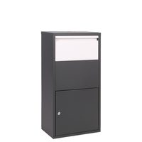 Boîte à colis moderne en acier galvanisé, boîte aux lettres extérieure autoportante, boîte aux lettres étanche