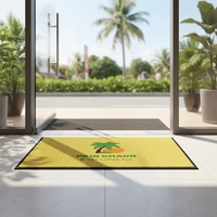 Tapis d'entrée commercial personnalisé avec logo, durable, haute densité, anti-décoloration, pour boutique, salon de beauté, devanture de magasin