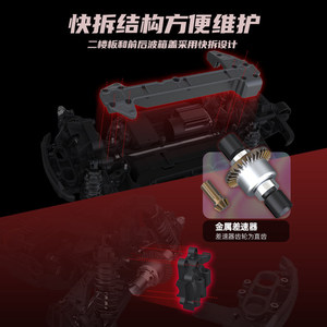 <strong>RC</strong> CAR Udirc Snow <strong>Wolf</strong> 1/16 1610PRO Brushless Off-road Four-wheel Drive <strong>RC</strong> Car Remote Control Model Bigfoot Car - Product Image 5